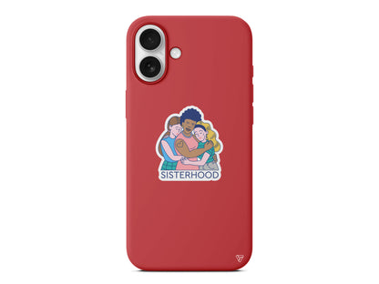 Sisterhood Lansman Model İçi Kadife Silikon Telefon Kılıfı – Plus Serisine Özel