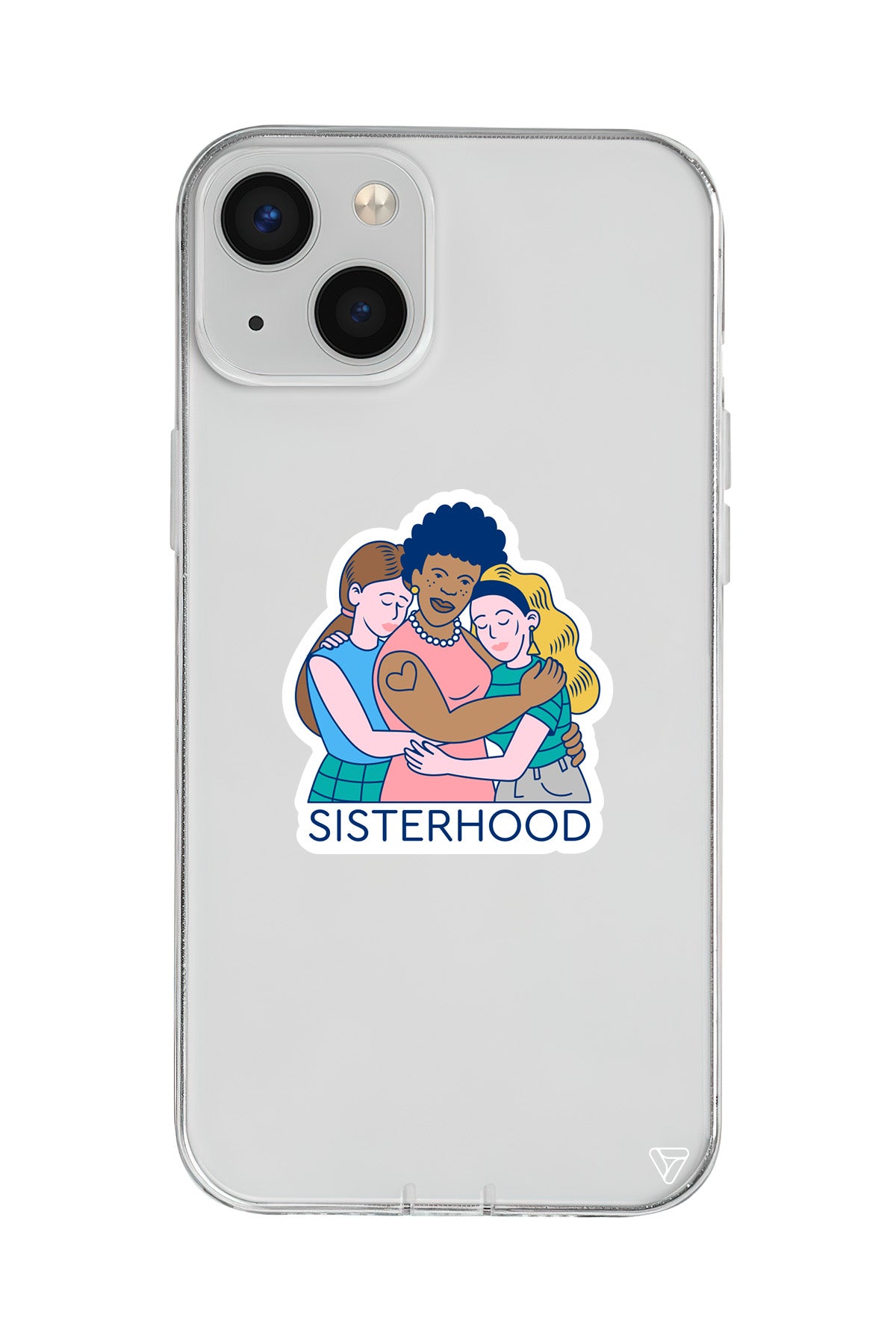 Sisterhood Lansman Model İçi Kadife Silikon Telefon Kılıfı – Plus Serisine Özel