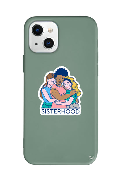 Sisterhood Lansman Model İçi Kadife Silikon Telefon Kılıfı