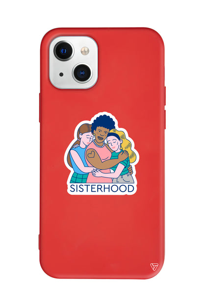 Sisterhood Lansman Model İçi Kadife Silikon Telefon Kılıfı – Plus Serisine Özel