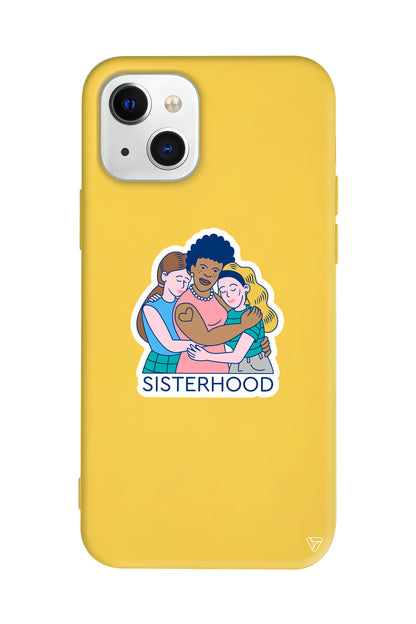 Sisterhood Lansman Model İçi Kadife Silikon Telefon Kılıfı