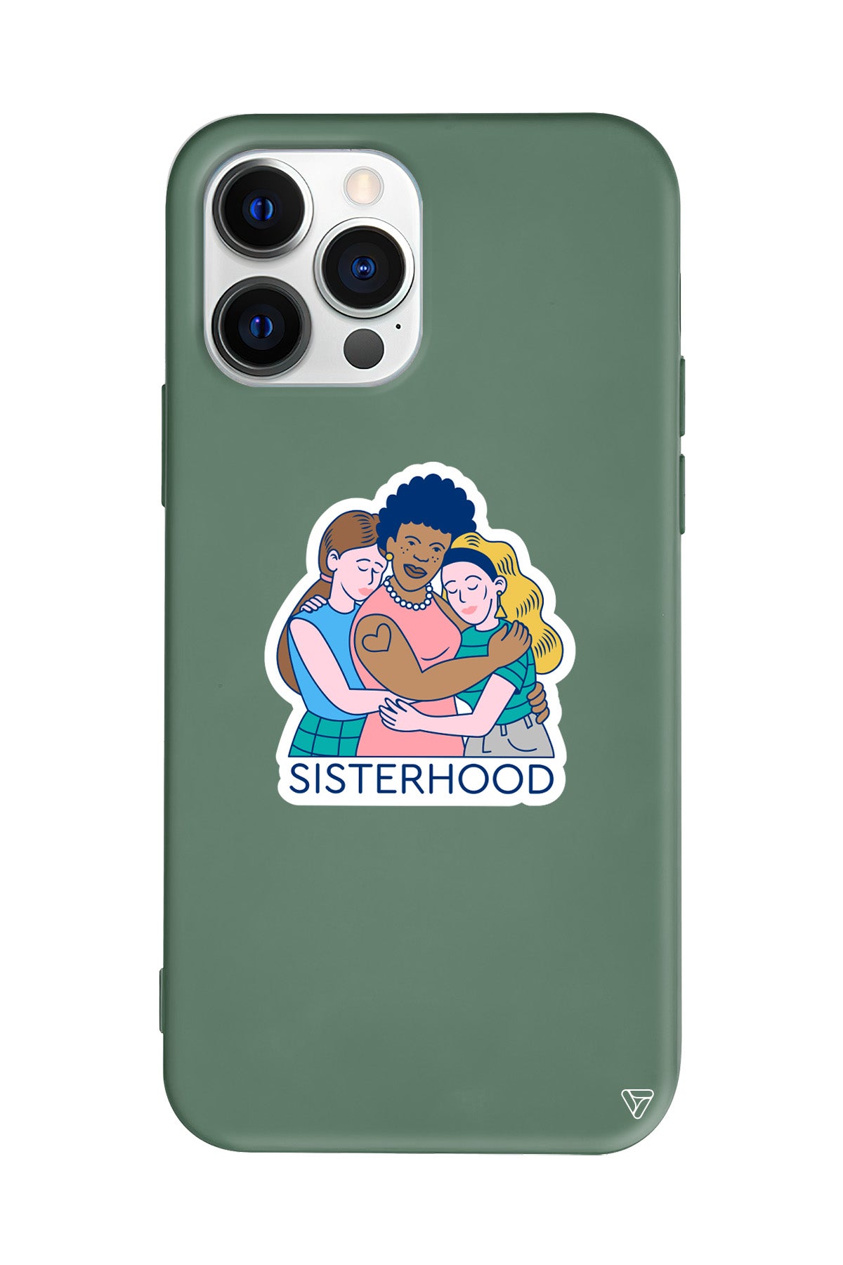 Sisterhood Lansman Model İçi Kadife Silikon Telefon Kılıfı