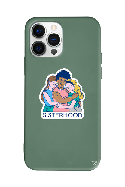 Sisterhood Lansman Model İçi Kadife Silikon Telefon Kılıfı