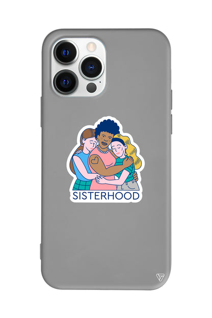 Sisterhood Lansman Model İçi Kadife Silikon Telefon Kılıfı