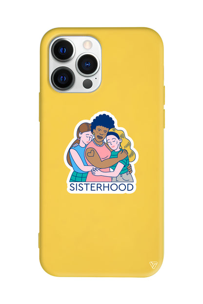 Sisterhood Lansman Model İçi Kadife Silikon Telefon Kılıfı