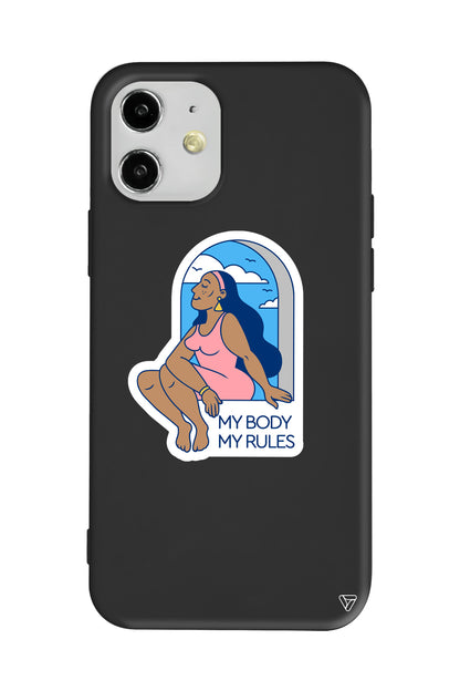 My Rules! Lansman Model İçi Kadife Silikon Telefon Kılıfı