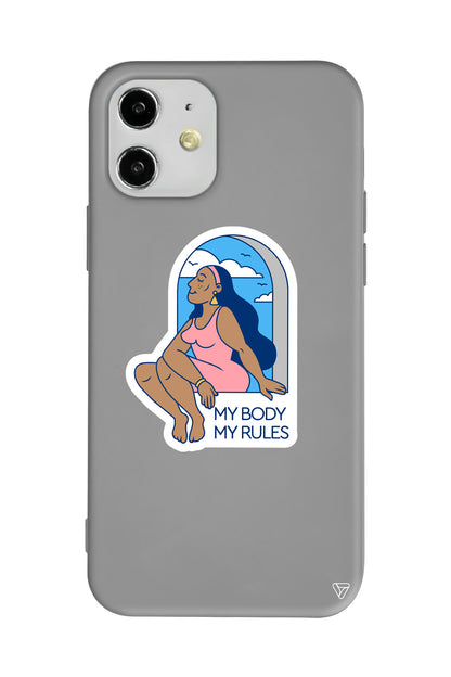 My Rules! Lansman Model İçi Kadife Silikon Telefon Kılıfı