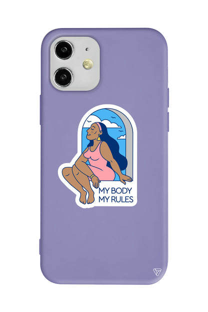 My Rules! Lansman Model İçi Kadife Silikon Telefon Kılıfı