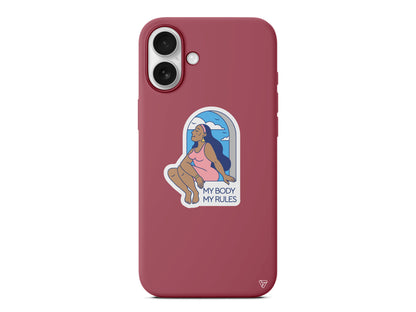 My Rules! Lansman Model İçi Kadife Silikon Telefon Kılıfı – Plus Serisine Özel