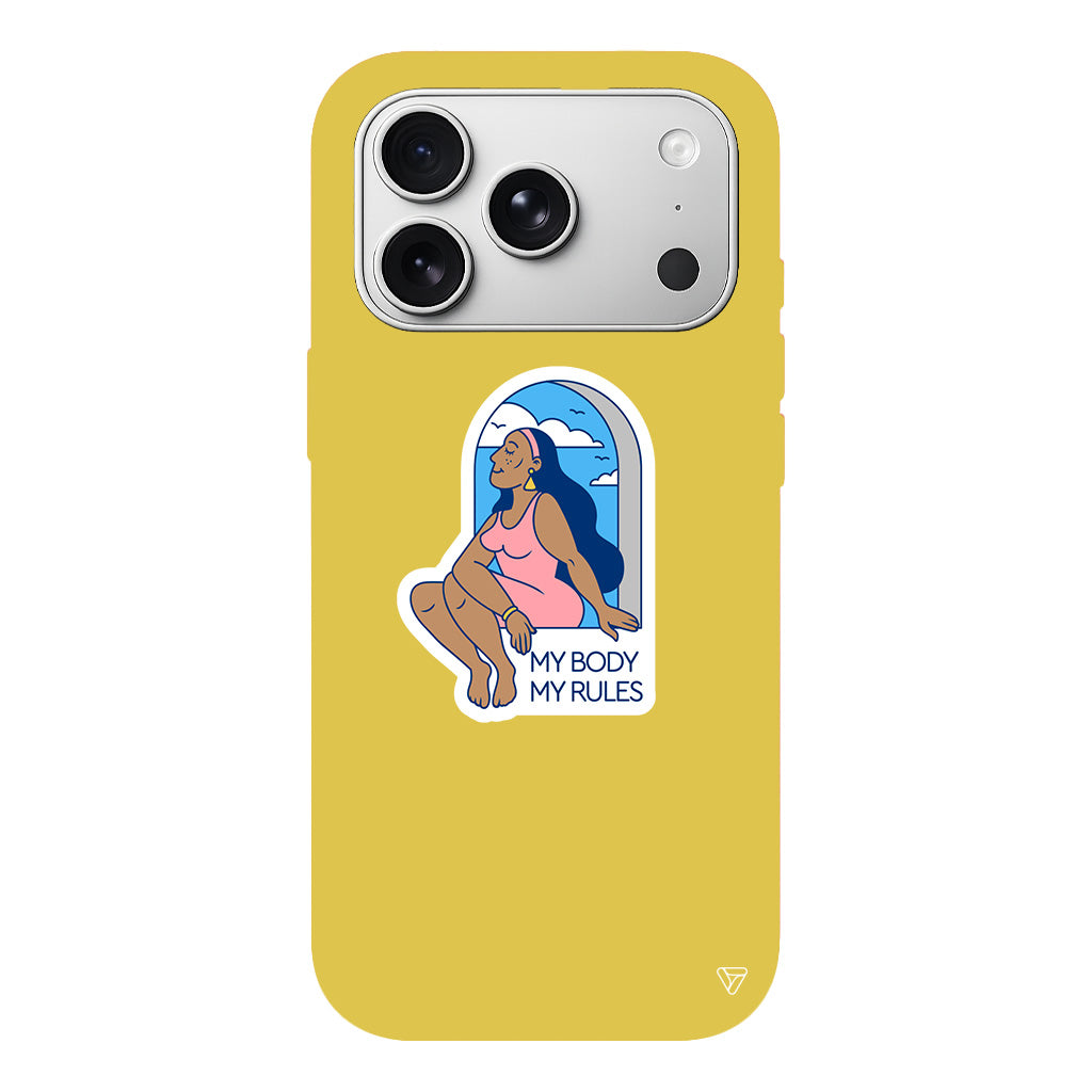 My Rules! Lansman Model İçi Kadife Silikon Telefon Kılıfı