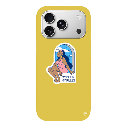 My Rules! Lansman Model İçi Kadife Silikon Telefon Kılıfı