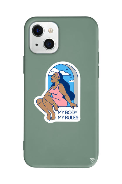 My Rules! Lansman Model İçi Kadife Silikon Telefon Kılıfı – Plus Serisine Özel