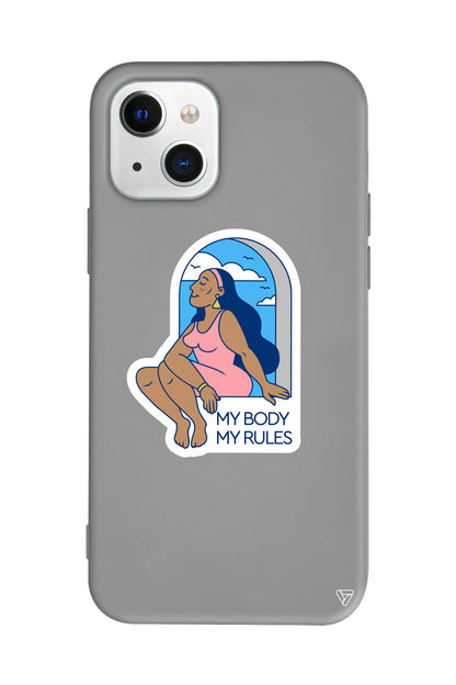 My Rules! Lansman Model İçi Kadife Silikon Telefon Kılıfı – Plus Serisine Özel