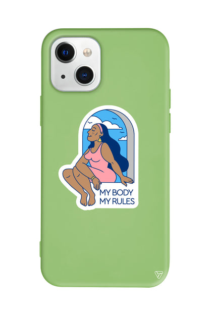 My Rules! Lansman Model İçi Kadife Silikon Telefon Kılıfı – Plus Serisine Özel