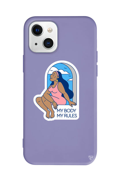 My Rules! Lansman Model İçi Kadife Silikon Telefon Kılıfı