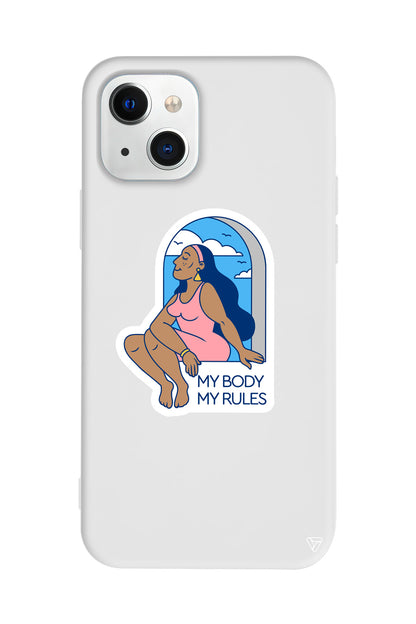 My Rules! Lansman Model İçi Kadife Silikon Telefon Kılıfı