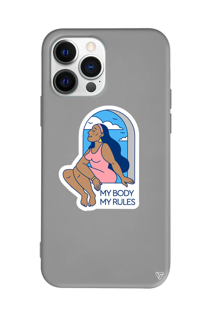 My Rules! Lansman Model İçi Kadife Silikon Telefon Kılıfı