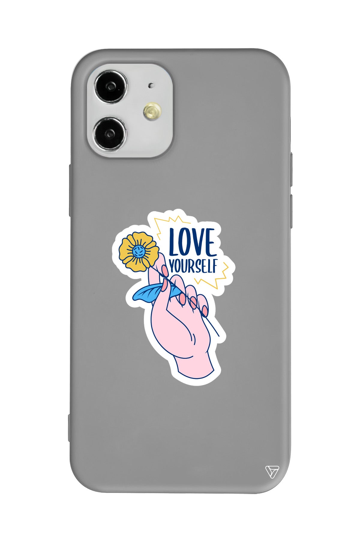 Love Yourself Lansman Model İçi Kadife Silikon Telefon Kılıfı