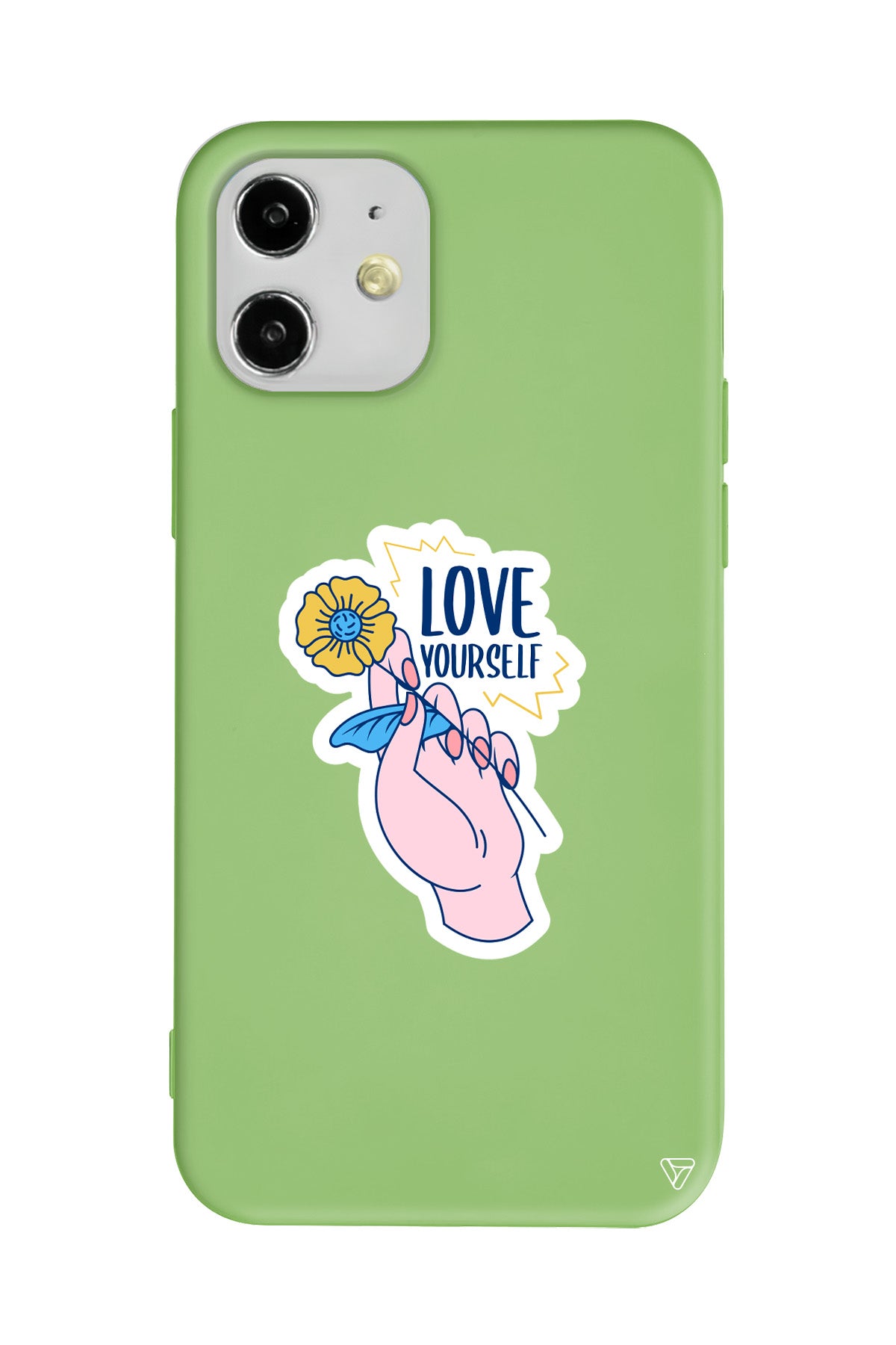Love Yourself Lansman Model İçi Kadife Silikon Telefon Kılıfı