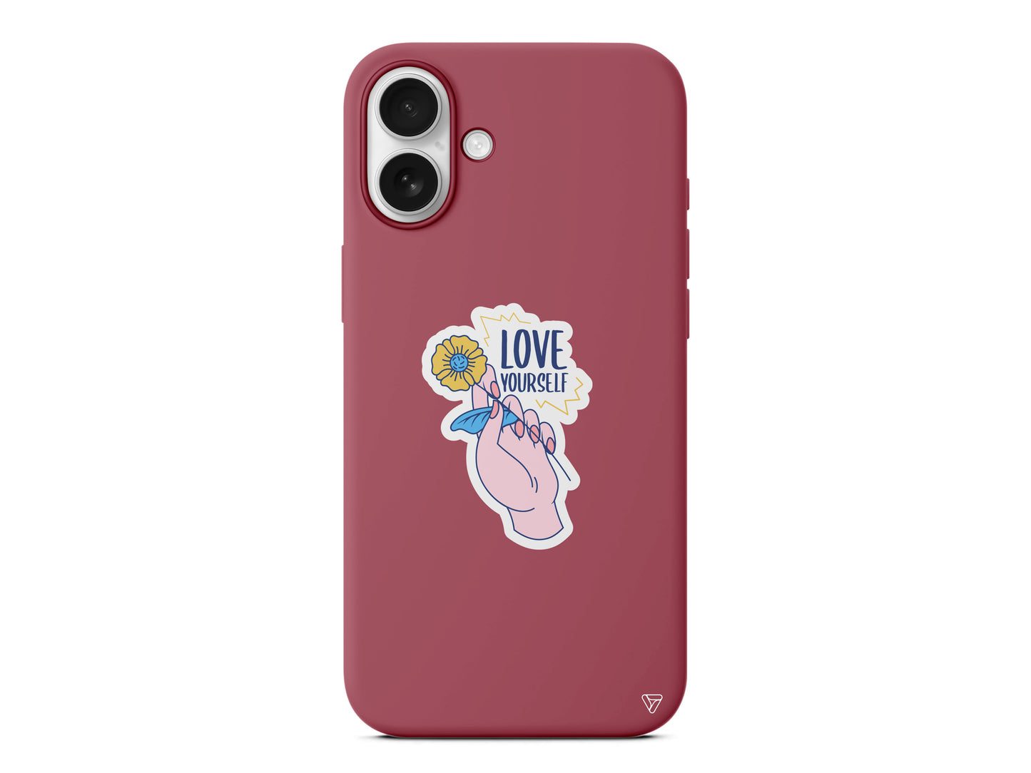 Love Yourself Lansman Model İçi Kadife Silikon Telefon Kılıfı