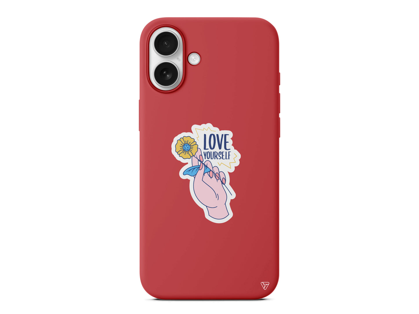 Love Yourself Lansman Model İçi Kadife Silikon Telefon Kılıfı – Plus Serisine Özel