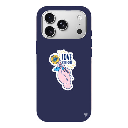 Love Yourself Lansman Model İçi Kadife Silikon Telefon Kılıfı