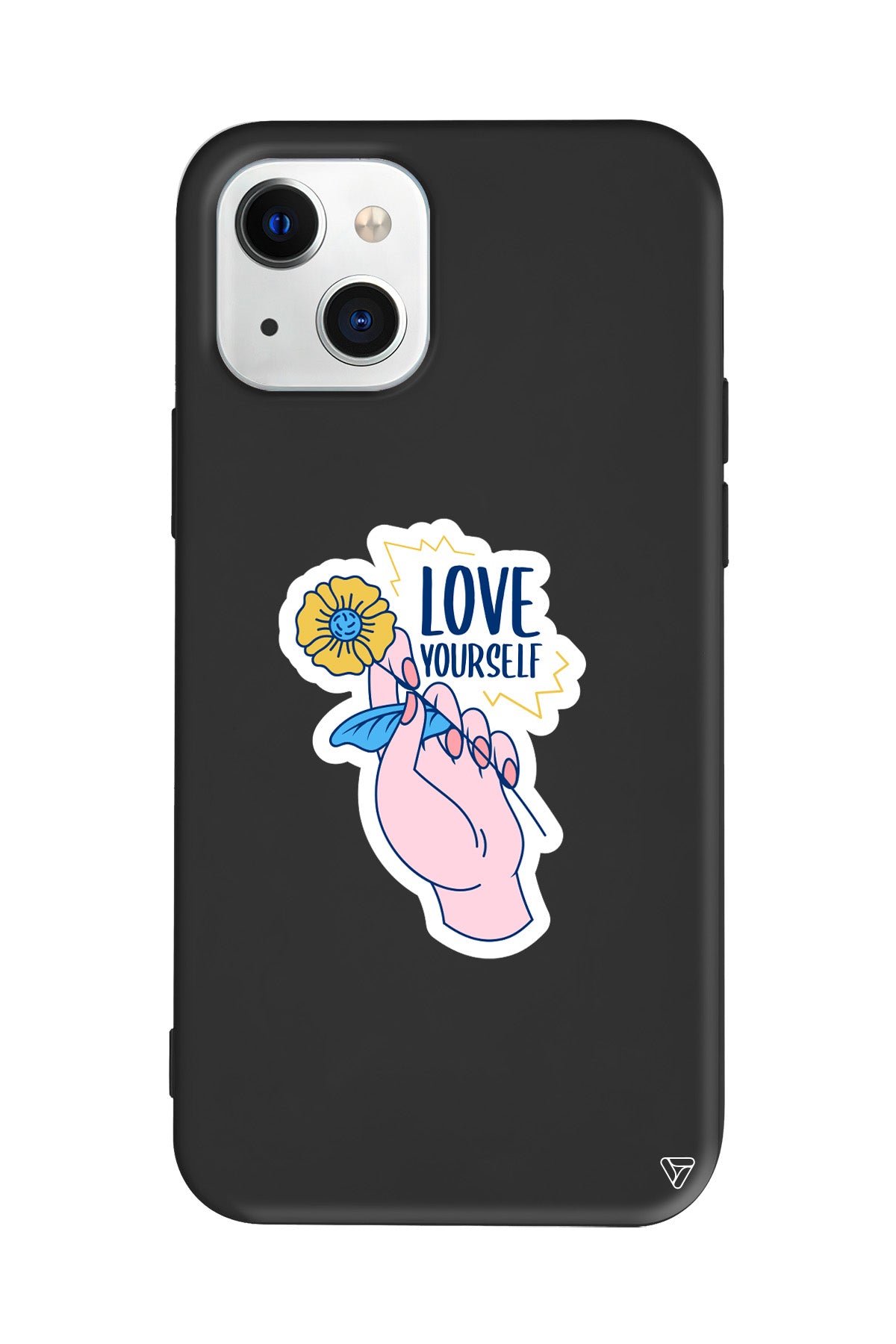 Love Yourself Lansman Model İçi Kadife Silikon Telefon Kılıfı