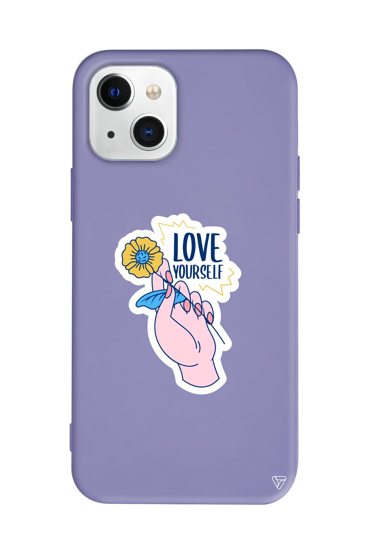 Love Yourself Lansman Model İçi Kadife Silikon Telefon Kılıfı