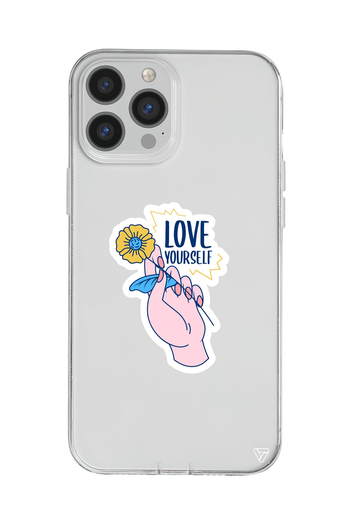 Love Yourself Lansman Model İçi Kadife Silikon Telefon Kılıfı