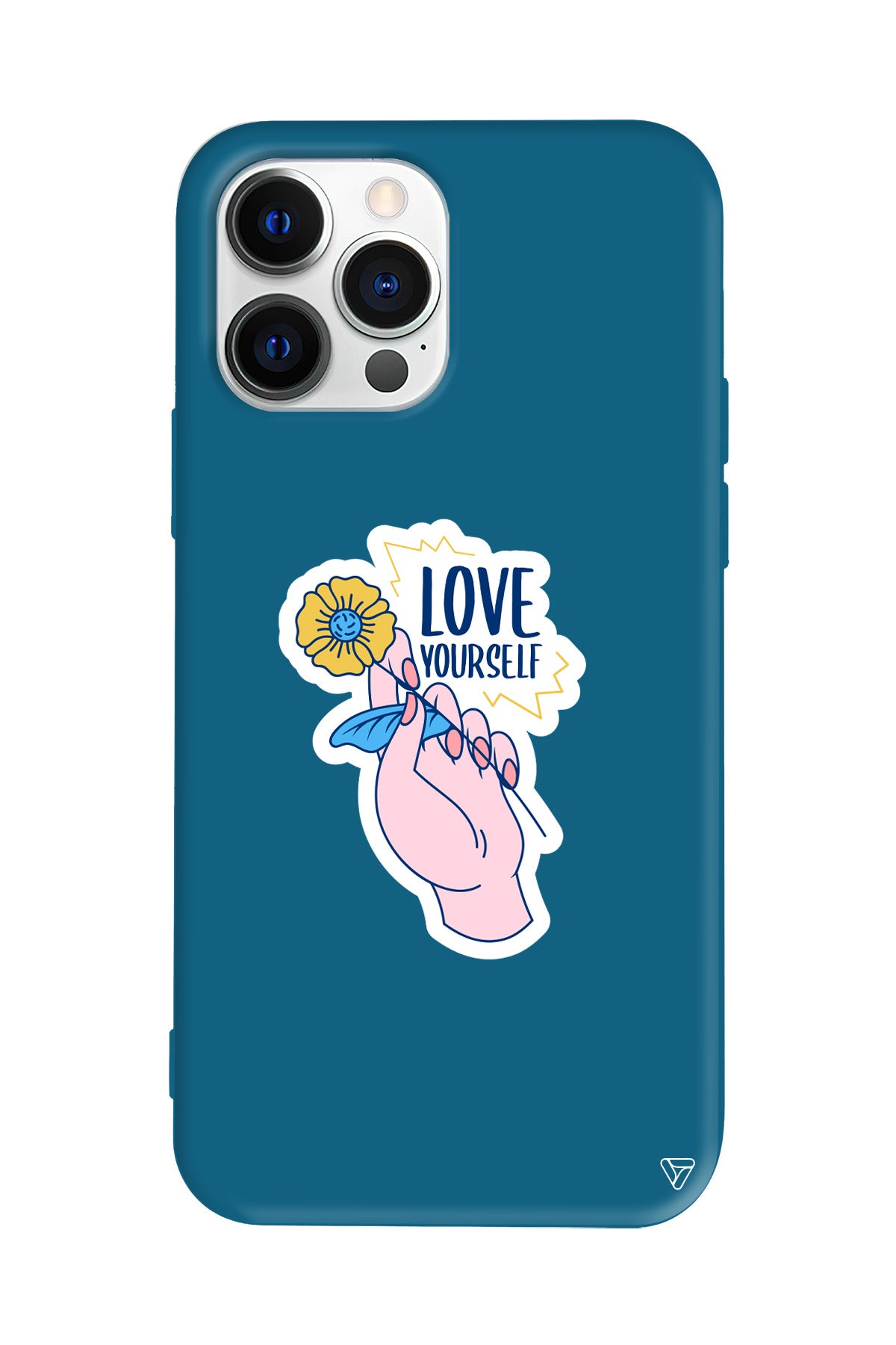 Love Yourself Lansman Model İçi Kadife Silikon Telefon Kılıfı