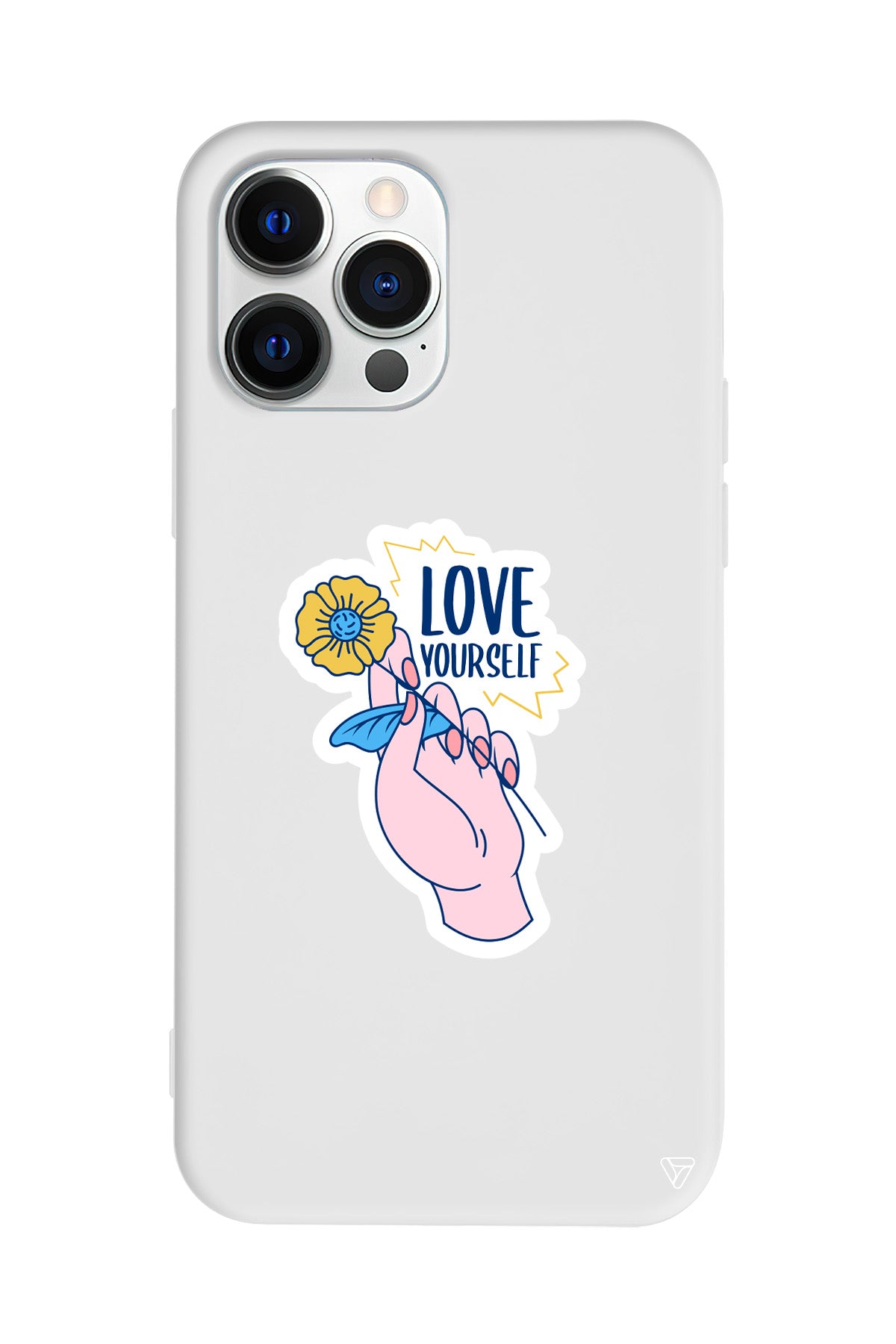 Love Yourself Lansman Model İçi Kadife Silikon Telefon Kılıfı