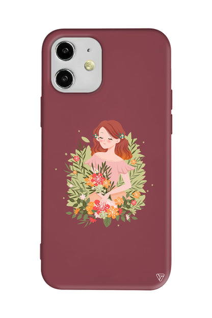 Bloom and Feel Lansman Model İçi Kadife Silikon Telefon Kılıfı