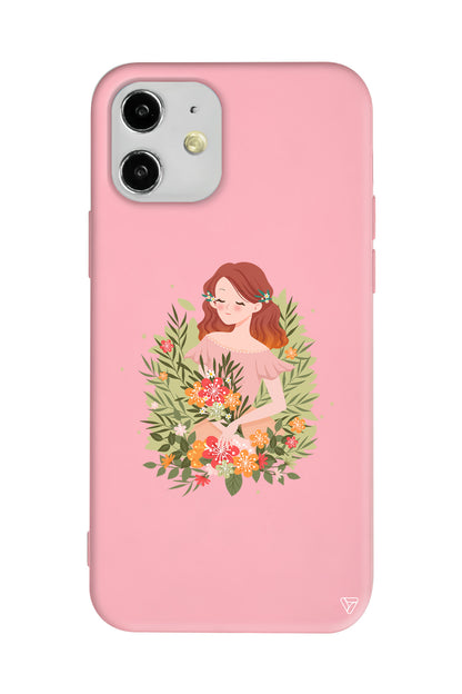 Bloom and Feel Lansman Model İçi Kadife Silikon Telefon Kılıfı