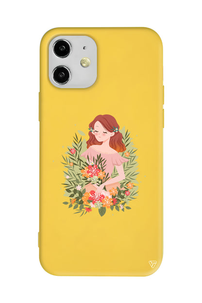 Bloom and Feel Lansman Model İçi Kadife Silikon Telefon Kılıfı