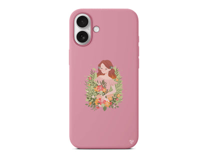 Bloom and Feel Lansman Model İçi Kadife Silikon Telefon Kılıfı