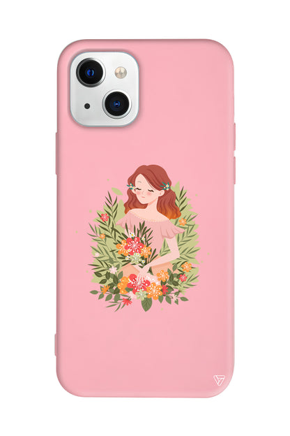 Bloom and Feel Lansman Model İçi Kadife Silikon Telefon Kılıfı