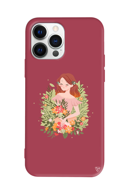 Bloom and Feel Lansman Model İçi Kadife Silikon Telefon Kılıfı