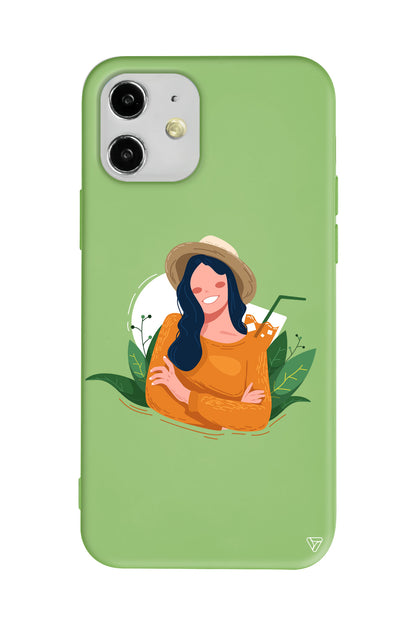 Lovely Smile Lansman Model İçi Kadife Silikon Telefon Kılıfı