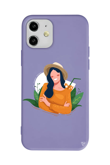 Lovely Smile Lansman Model İçi Kadife Silikon Telefon Kılıfı