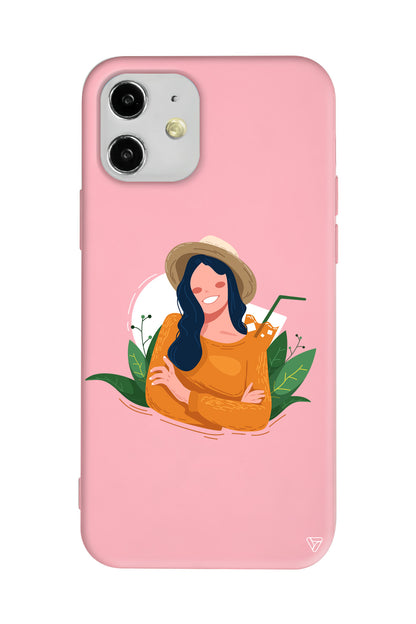 Lovely Smile Lansman Model İçi Kadife Silikon Telefon Kılıfı