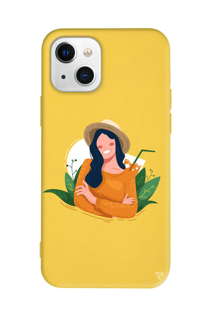 Lovely Smile Lansman Model İçi Kadife Silikon Telefon Kılıfı