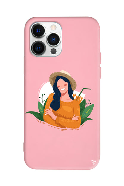 Lovely Smile Lansman Model İçi Kadife Silikon Telefon Kılıfı