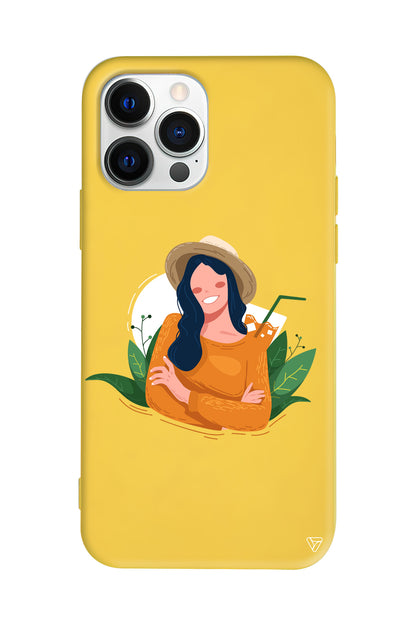 Lovely Smile Lansman Model İçi Kadife Silikon Telefon Kılıfı