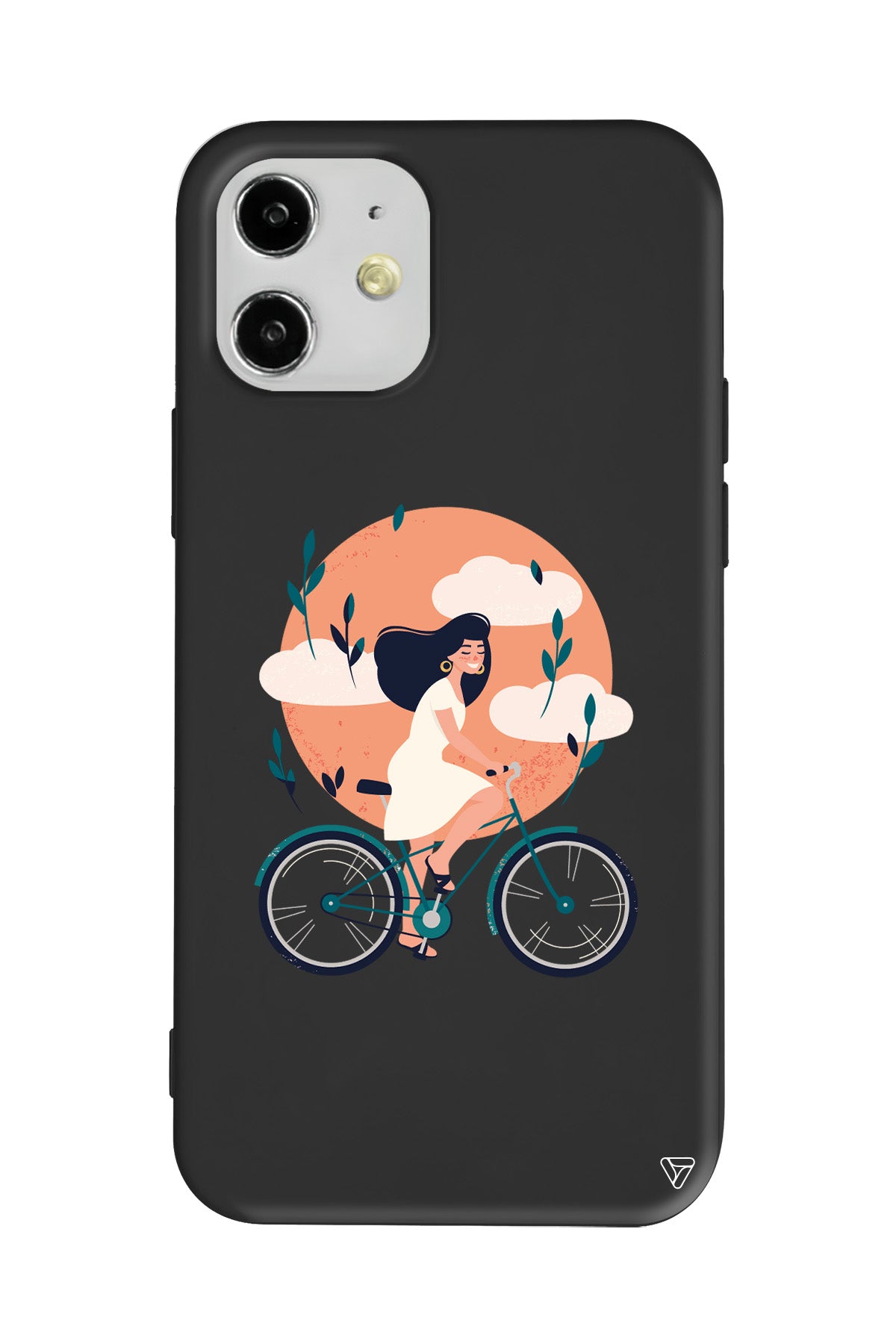 Flying On The Bike Lansman Model İçi Kadife Silikon Telefon Kılıfı