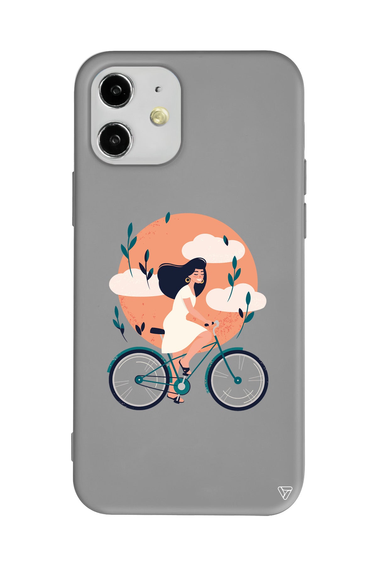 Flying On The Bike Lansman Model İçi Kadife Silikon Telefon Kılıfı