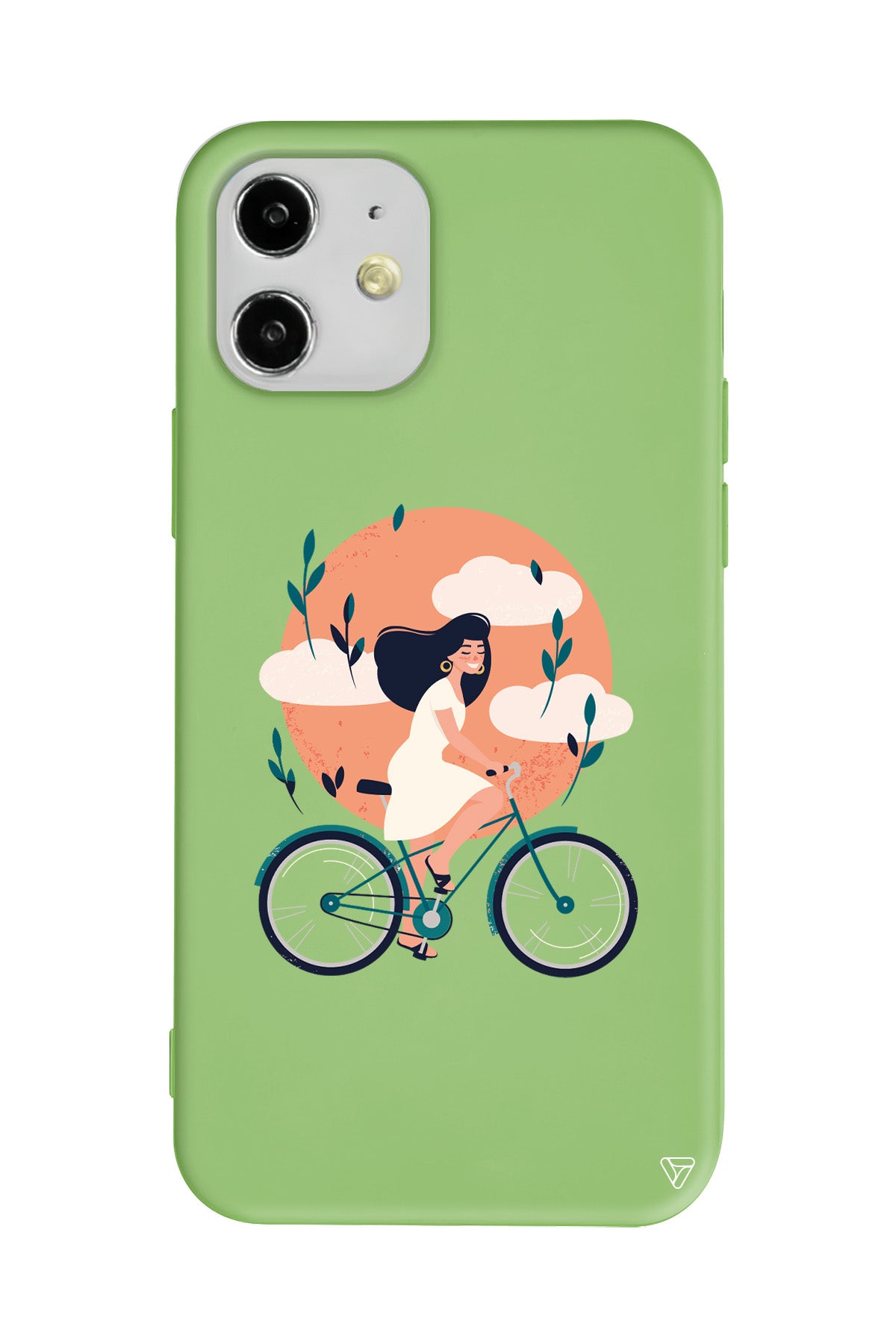 Flying On The Bike Lansman Model İçi Kadife Silikon Telefon Kılıfı