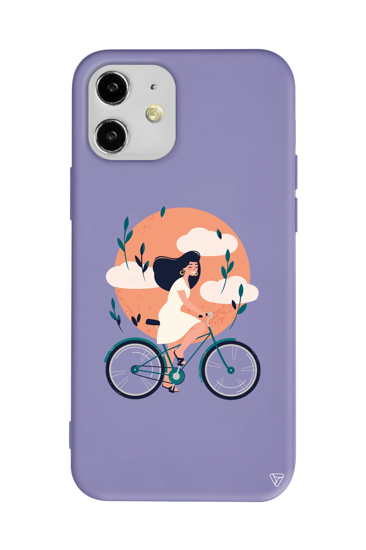 Flying On The Bike Lansman Model İçi Kadife Silikon Telefon Kılıfı