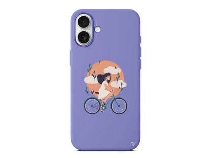 Flying On The Bike Lansman Model İçi Kadife Silikon Telefon Kılıfı