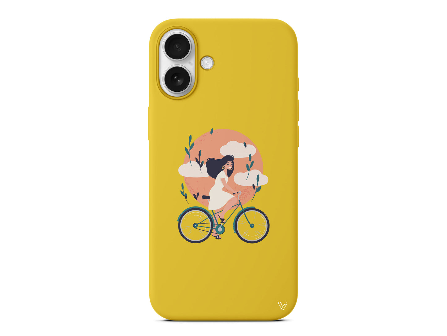 Flying On The Bike Lansman Model İçi Kadife Silikon Telefon Kılıfı