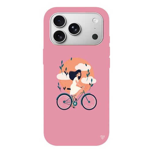 Flying On The Bike Lansman Model İçi Kadife Silikon Telefon Kılıfı